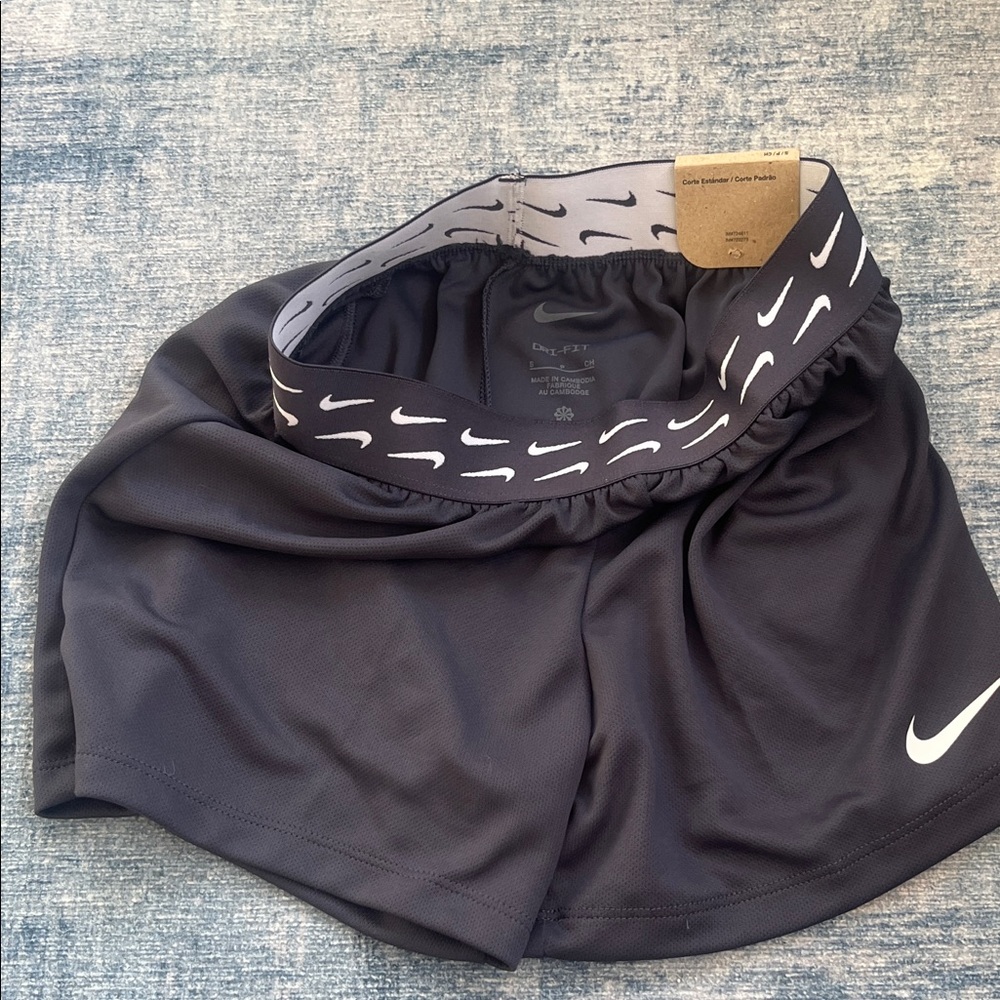 Nike Girls Size S Dark Gray Athletic Shorts
